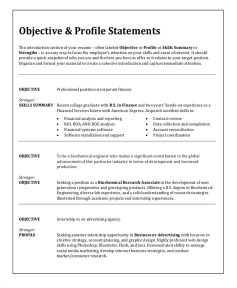 100+ Resume Objective Statement Examples & Templates .